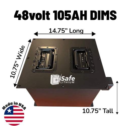 Safe Lithium - Golf Cart - 48V, 105AH